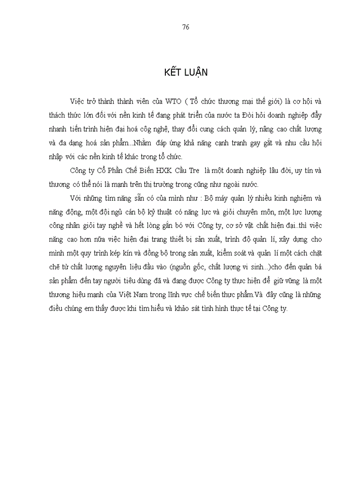 image for page Giải pháp hoàn thiện chất lượng quy trình chế biến chả giò tại công ty cổ phẩn chế biến hàng xuất khẩu cầu tre