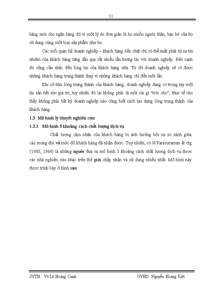 image for page Đo lường mức độ thỏa mãn của khách hàng đối với chất lượng dịch vụ khách hàng cá nhân tại ngân hàng Eximbank trong quý I năm 2010