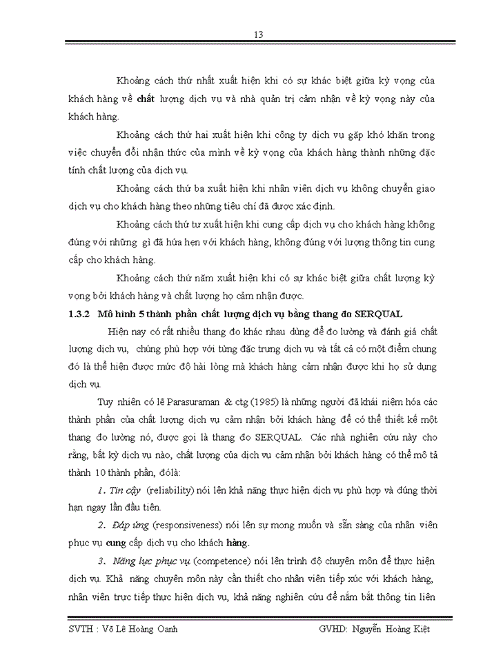 image for page Đo lường mức độ thỏa mãn của khách hàng đối với chất lượng dịch vụ khách hàng cá nhân tại ngân hàng Eximbank trong quý I năm 2010