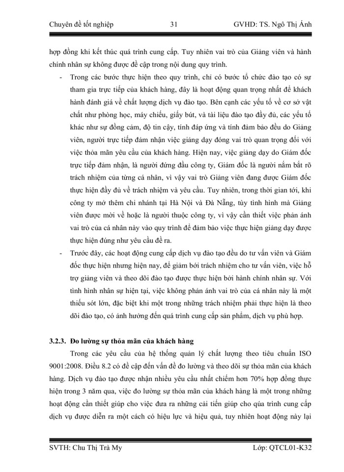 image for page Hoàn thiện quy trình đào tào và tư vấn theo hệ thống quản lý chất lượng theo tiêu chuẩn ISO 9001:2008