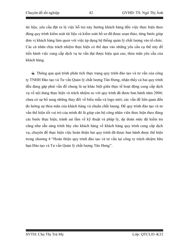 image for page Hoàn thiện quy trình đào tào và tư vấn theo hệ thống quản lý chất lượng theo tiêu chuẩn ISO 9001:2008