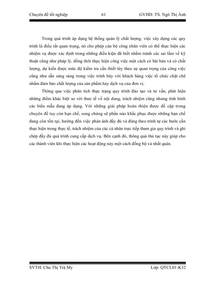 image for page Hoàn thiện quy trình đào tào và tư vấn theo hệ thống quản lý chất lượng theo tiêu chuẩn ISO 9001:2008