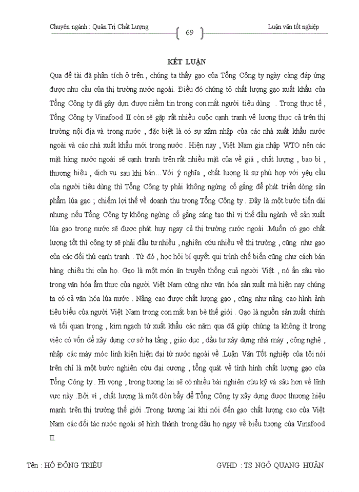 image for page Một số ý kiến nhằm nâng cao chất lượng gạo xuất khẩu  tại Tổng công ty lương thực miền Nam