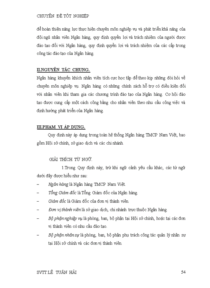 image for page Hoạt động tuyển dụng và đào tạo  nguồn nhân lực tại ngân hàng tmcp nam việt (navibank)