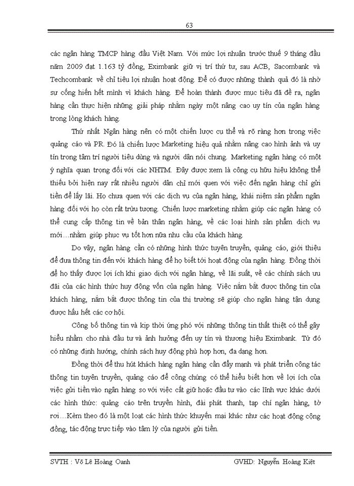 image for page Đo lường mức độ thỏa mãn của khách hàng đối với chất lượng dịch vụ khách hàng cá nhân tại ngân hàng Eximbank trong quý I năm 2010