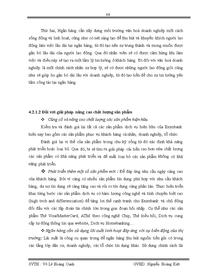 image for page Đo lường mức độ thỏa mãn của khách hàng đối với chất lượng dịch vụ khách hàng cá nhân tại ngân hàng Eximbank trong quý I năm 2010