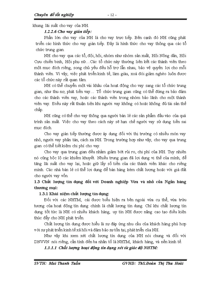 image for page Thực trạng và giải pháp tín dụng đối với doanh nghiệp vừa và nhỏ tại ngân hàng tmcp kỹ thương việt nam,chi nhánh chợ lớn