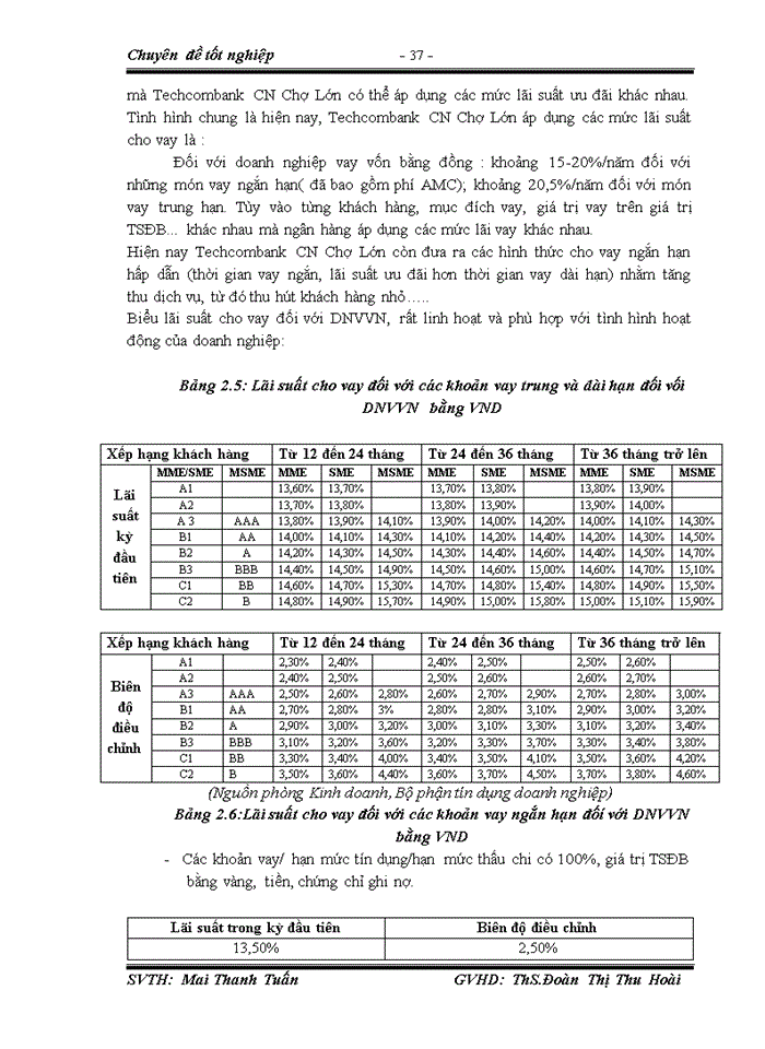 image for page Thực trạng và giải pháp tín dụng đối với doanh nghiệp vừa và nhỏ tại ngân hàng tmcp kỹ thương việt nam,chi nhánh chợ lớn