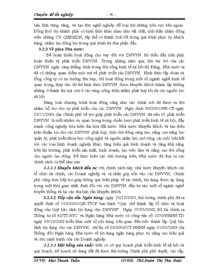 image for page Thực trạng và giải pháp tín dụng đối với doanh nghiệp vừa và nhỏ tại ngân hàng tmcp kỹ thương việt nam,chi nhánh chợ lớn