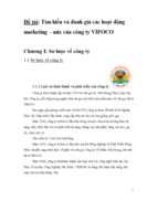 Tìm hiểu và đánh giá các hoạt động marketing-mix của công ty cổ phần việt phong vifoco