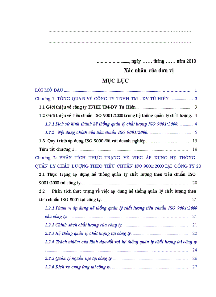 image for page Áp dụng hệ thống quản lý chất lượng theo tiêu chuẩn iso 9001:2000 cho hoạt động kinh doanh dịch vụ bất động sản tại công ty tnhh tm-dv tú hiền
