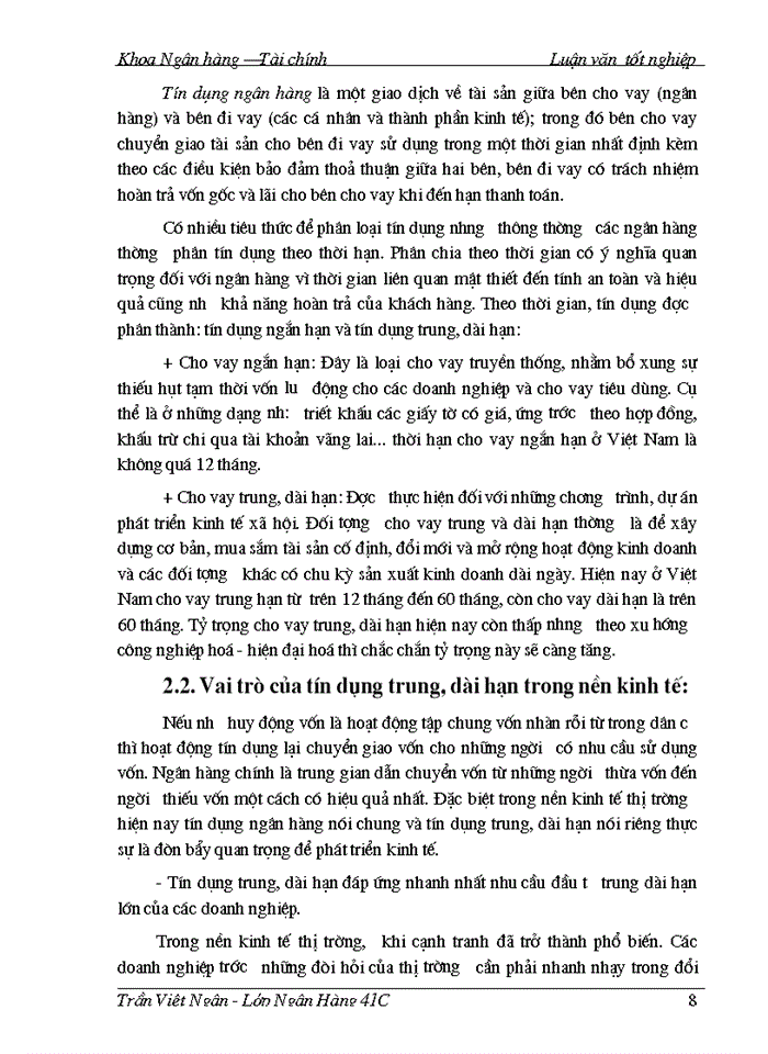 image for page Một số giải pháp nâng cao chất lượng tín dụng trung, dài hạn tại Ngân hàng Công thương Phúc Yên