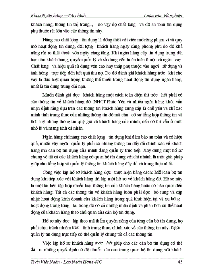 image for page Một số giải pháp nâng cao chất lượng tín dụng trung, dài hạn tại Ngân hàng Công thương Phúc Yên