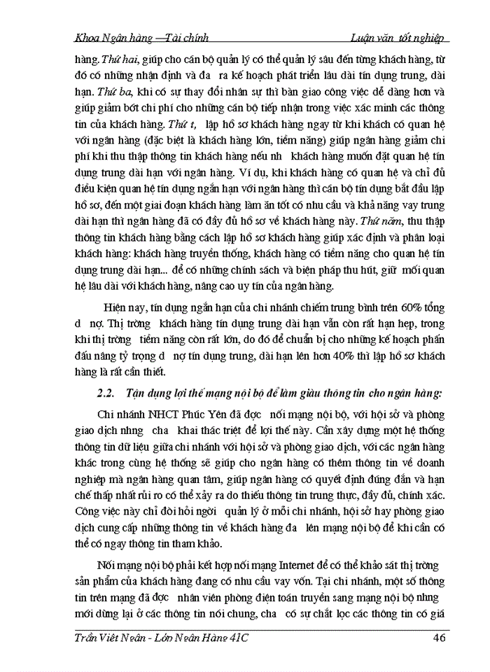 image for page Một số giải pháp nâng cao chất lượng tín dụng trung, dài hạn tại Ngân hàng Công thương Phúc Yên