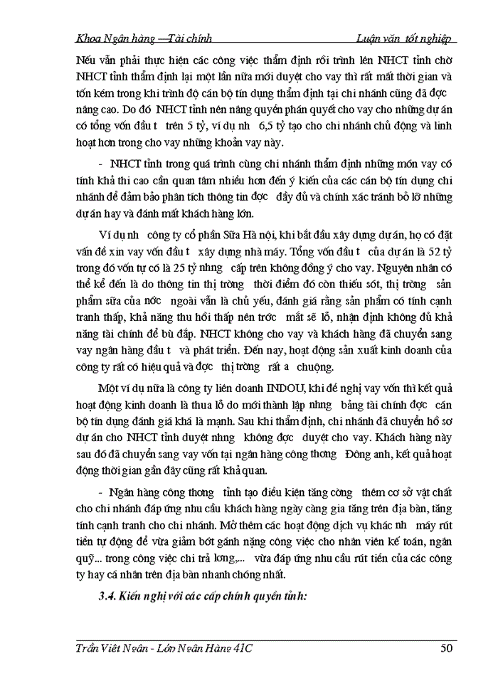 image for page Một số giải pháp nâng cao chất lượng tín dụng trung, dài hạn tại Ngân hàng Công thương Phúc Yên