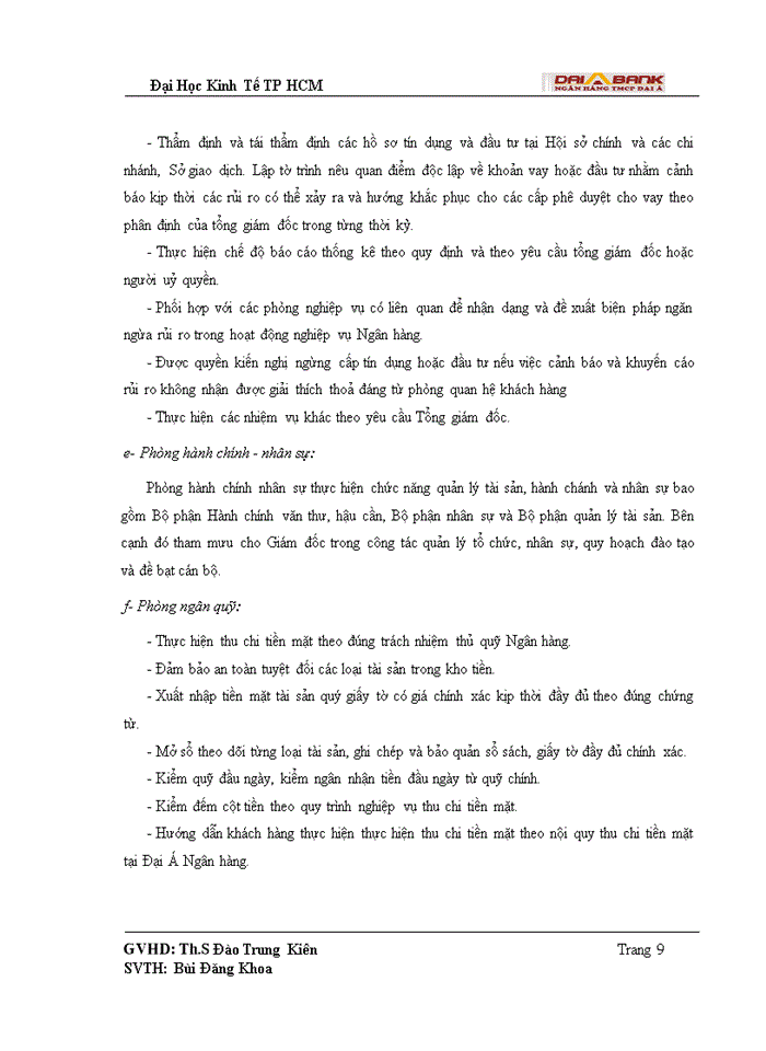 image for page Quy trình tín dụng và rủi ro tín dụng trong hoạt động cho vay tại Ngân Hàng Thương mại Cổ phần Đại Á