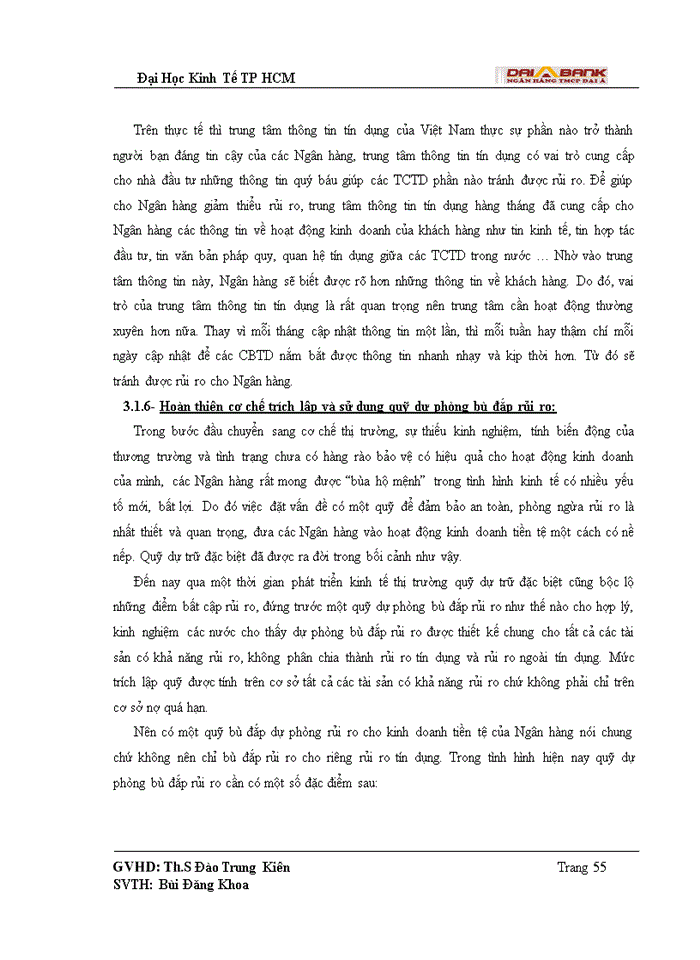 image for page Quy trình tín dụng và rủi ro tín dụng trong hoạt động cho vay tại Ngân Hàng Thương mại Cổ phần Đại Á