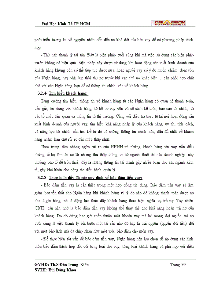 image for page Quy trình tín dụng và rủi ro tín dụng trong hoạt động cho vay tại Ngân Hàng Thương mại Cổ phần Đại Á