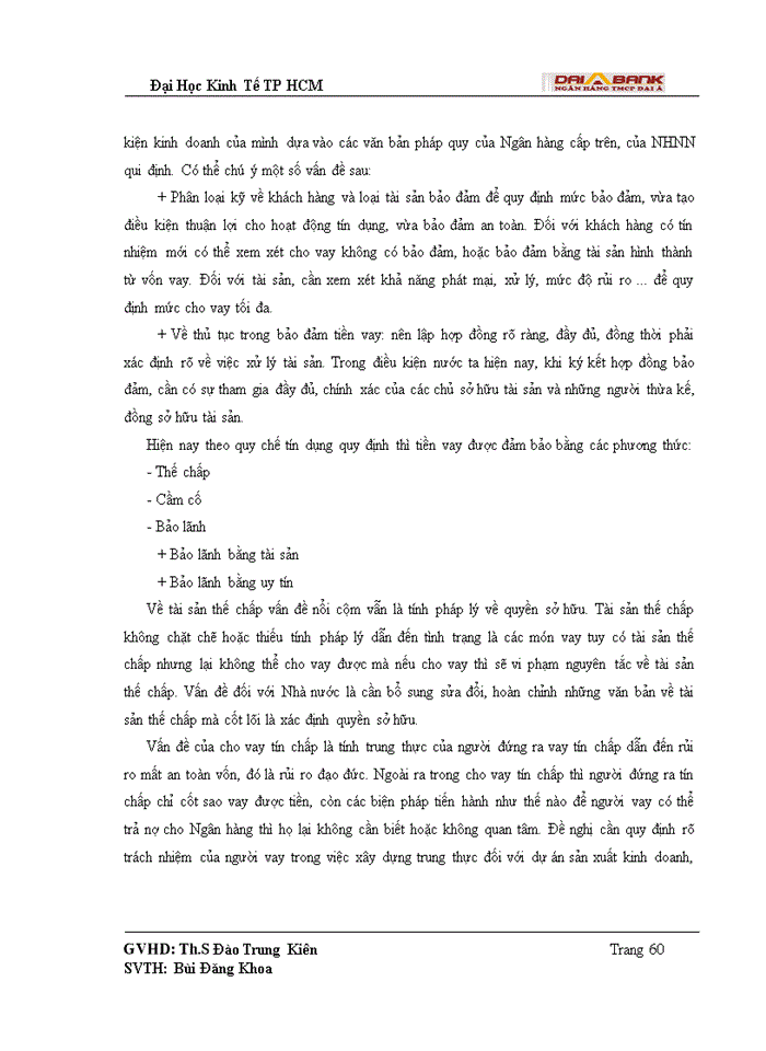 image for page Quy trình tín dụng và rủi ro tín dụng trong hoạt động cho vay tại Ngân Hàng Thương mại Cổ phần Đại Á