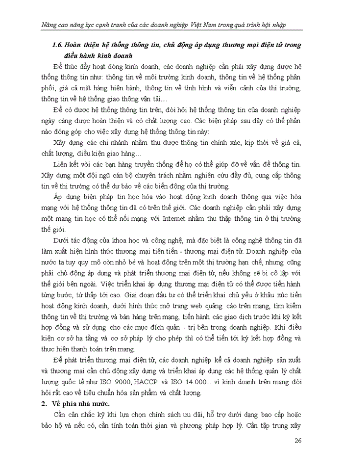 image for page Nâng cao năng lực cạnh tranh của các doanh nghiệp VIỆT NAM trong quá trình hội nhập
