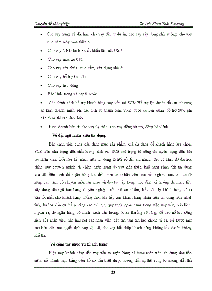 image for page Sự thỏa mãn của khách hàng đối với dịch vụ tín dụng tại ngân hàng TMCP SÀI GÒN ( SCB )