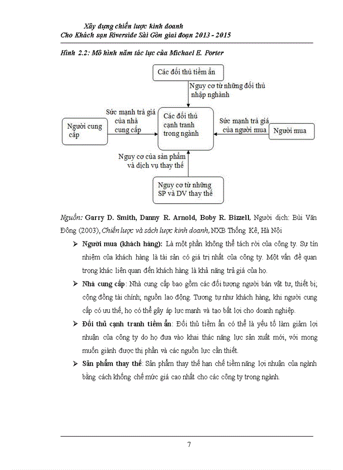 image for page Xây dựng chiến lược kinh doanh cho khách sạn RIVERSIDE Sài Gòn giai đoạn 2011- 2015