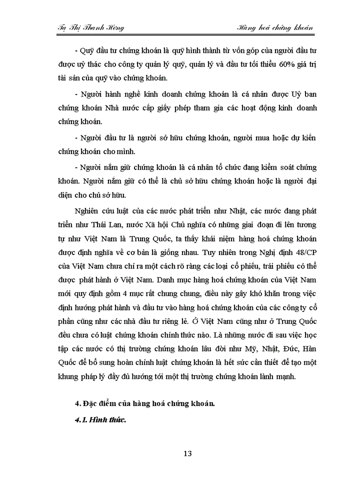 image for page Các biện pháp nhằm đa dạng hoá và đảm bảo chất lượng hàng hoá trên thị trường chứng khoán