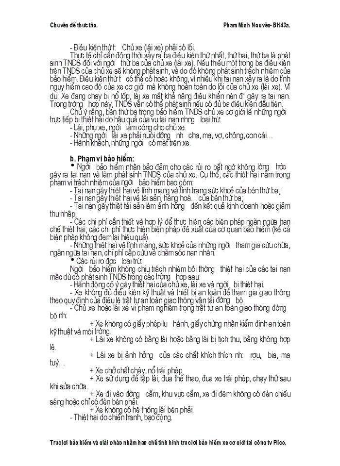 image for page Trục lợi bảo hiểm và giải pháp nhằm hạn chế tình hình trục lợi bảo hiểm xe cơ giới tại công ty Pjico