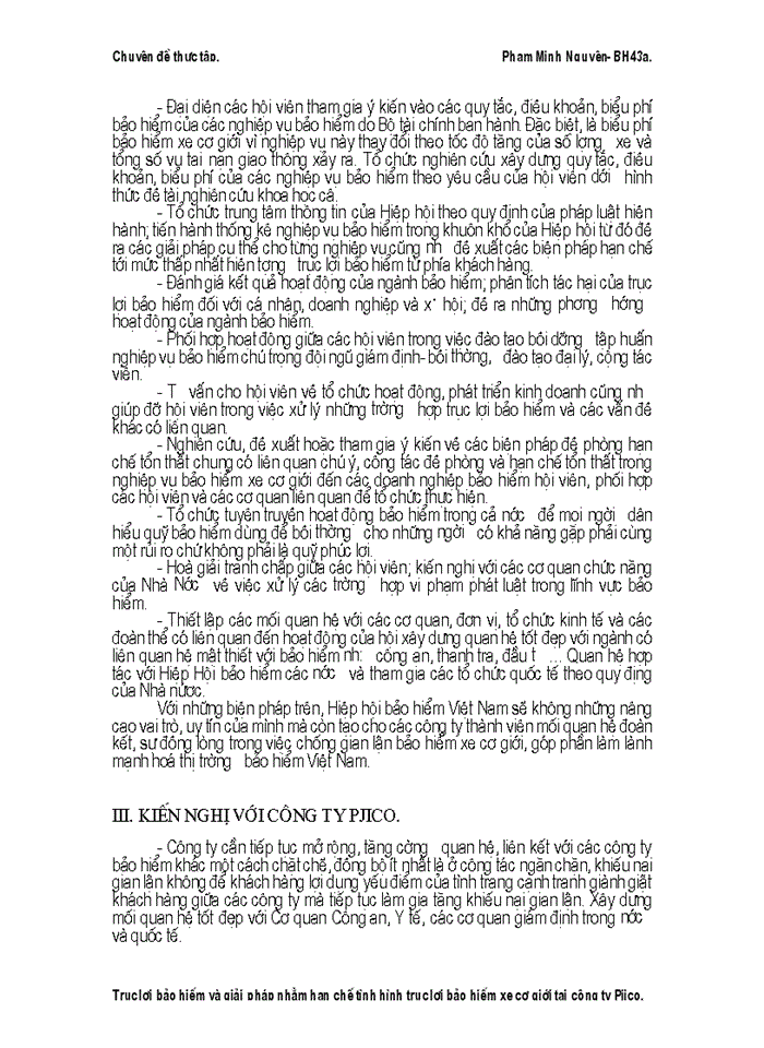image for page Trục lợi bảo hiểm và giải pháp nhằm hạn chế tình hình trục lợi bảo hiểm xe cơ giới tại công ty Pjico