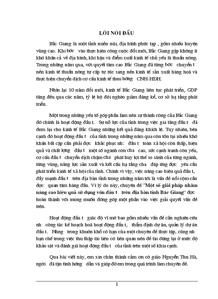 image for page Một số giải pháp nhằm nâng cao hiệu quả sử dụng vốn đầu tư trên địa bàn tỉnh Bắc Giang