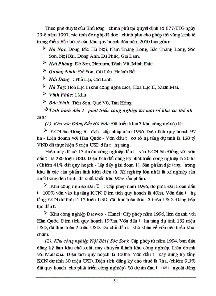 image for page Một số vấn đề về đầu tư phát triển công nghiệp vùng KTTĐ Bắc Bộ