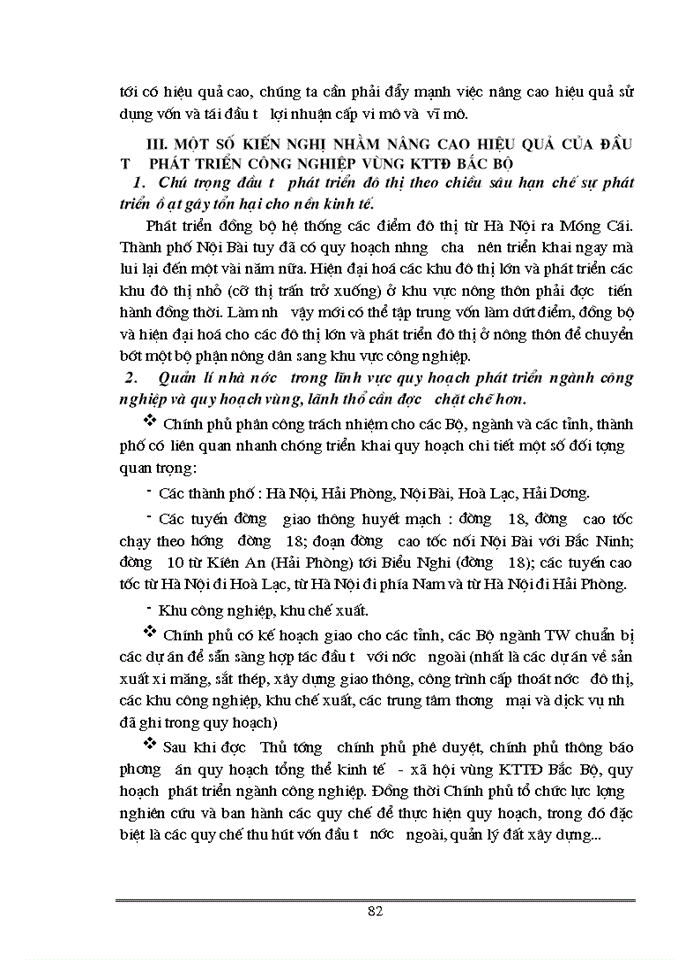 image for page Một số vấn đề về đầu tư phát triển công nghiệp vùng KTTĐ Bắc Bộ