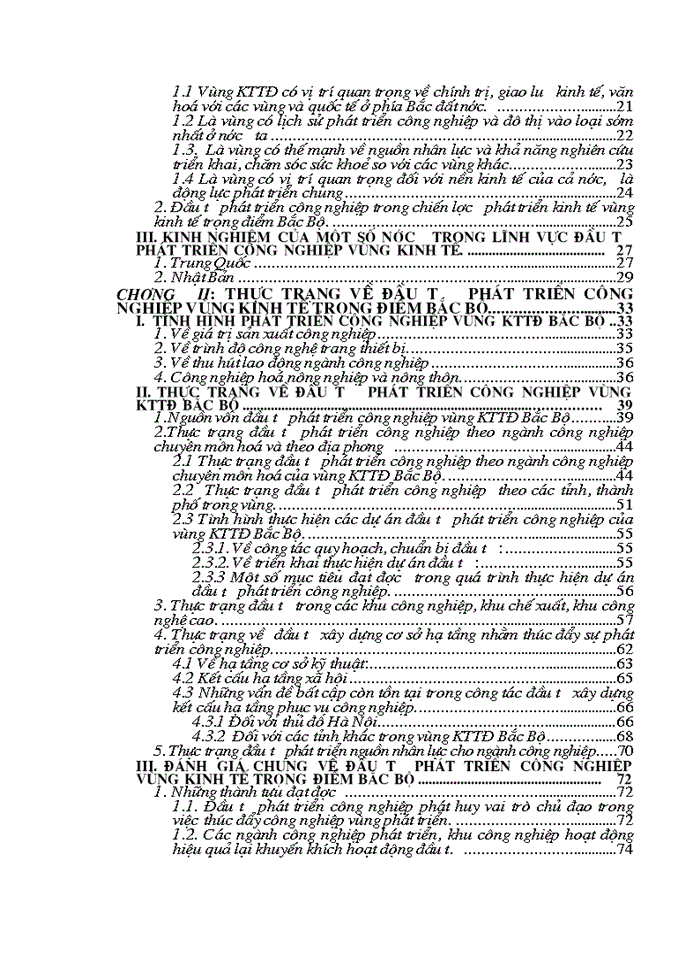 image for page Một số vấn đề về đầu tư phát triển công nghiệp vùng KTTĐ Bắc Bộ