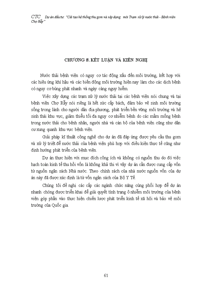 image for page Cải tạo hệ thống thu gom và xây dựng mới trạm xử lý nước thải bệnh viện Chợ Rẫy