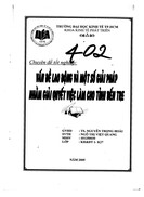 Vấn đề lao động và 1 số giải pháp nhằm giải quyết việc làm cho tỉnh Bến Tre