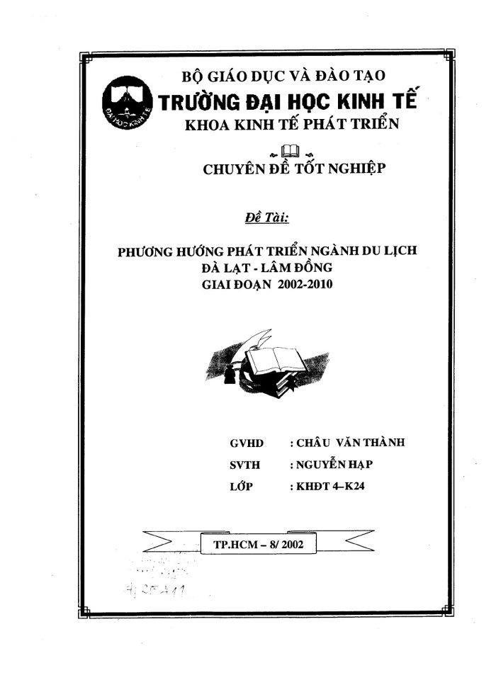 image for page Phương pháp phát triển ngành du lịch Đà Lạt - Lâm Đồng