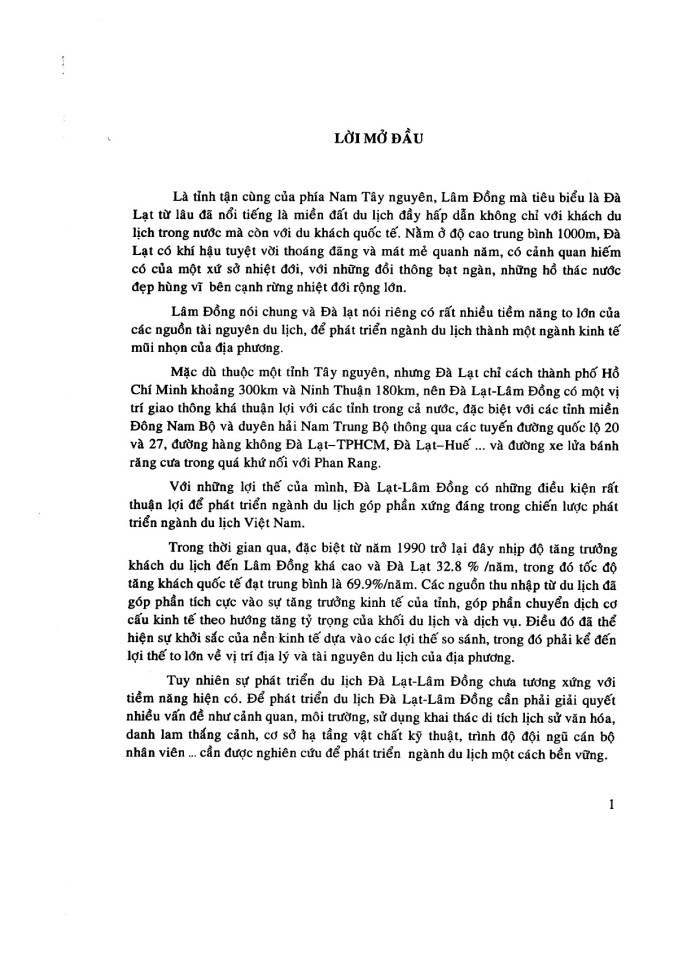 image for page Phương pháp phát triển ngành du lịch Đà Lạt - Lâm Đồng