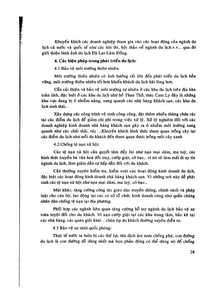 image for page Phương pháp phát triển ngành du lịch Đà Lạt - Lâm Đồng