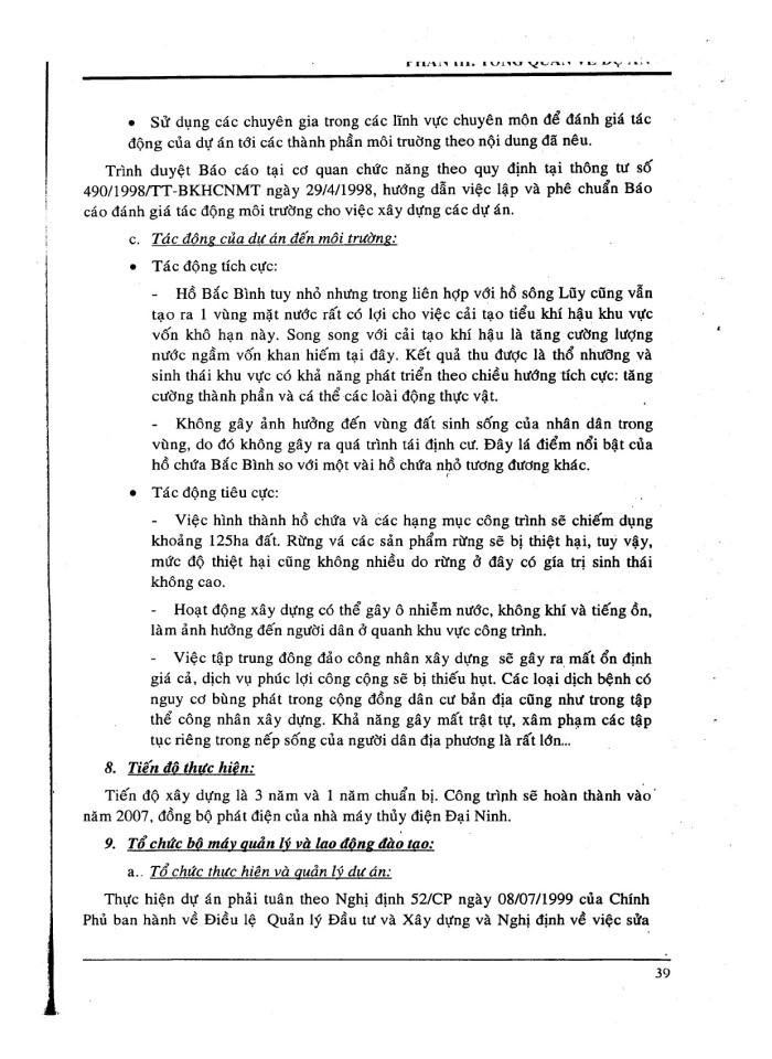 image for page Thẳm định dự án thủy điện Bắc Bình