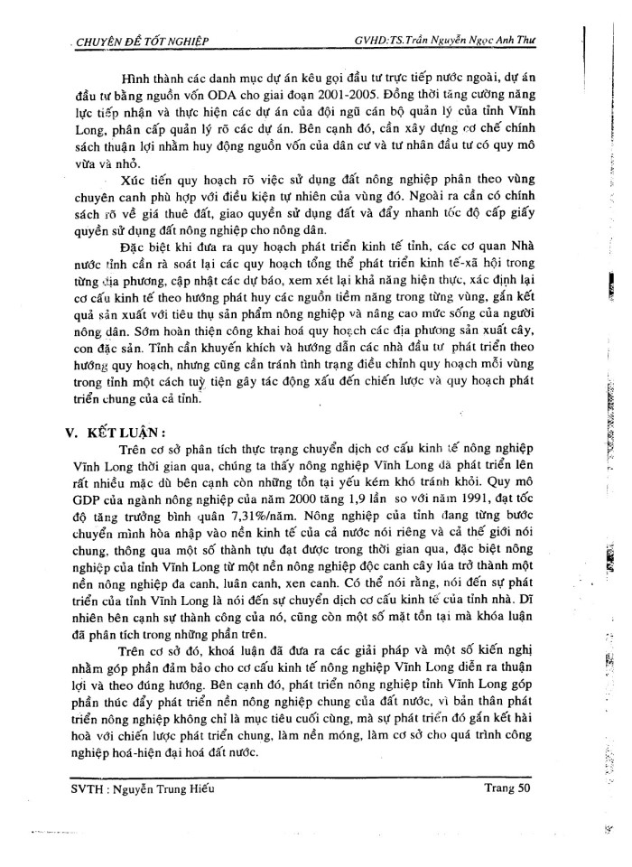 image for page Định hướng chuyển dịch cơ cấu kinh tế nông nghiệp tỉnh Vĩnh long\