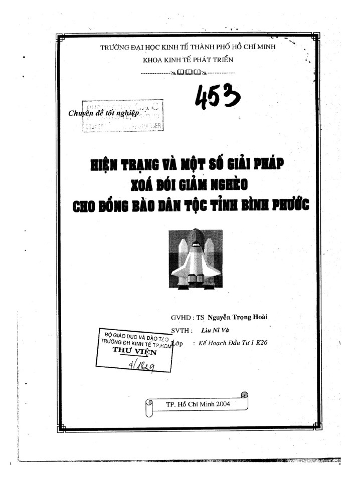 image for page Hiện trạng và 1 số giải pháp xóa đói giảm nghèo cho đồng bào dân tốc tỉnh Bình Phước\