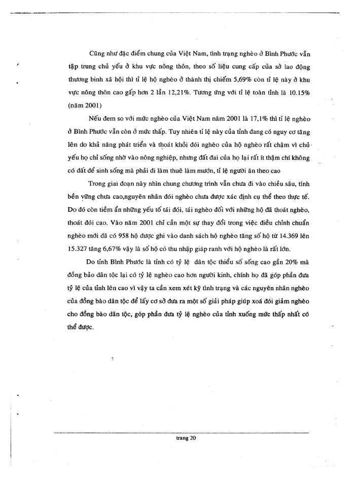 image for page Hiện trạng và 1 số giải pháp xóa đói giảm nghèo cho đồng bào dân tốc tỉnh Bình Phước\