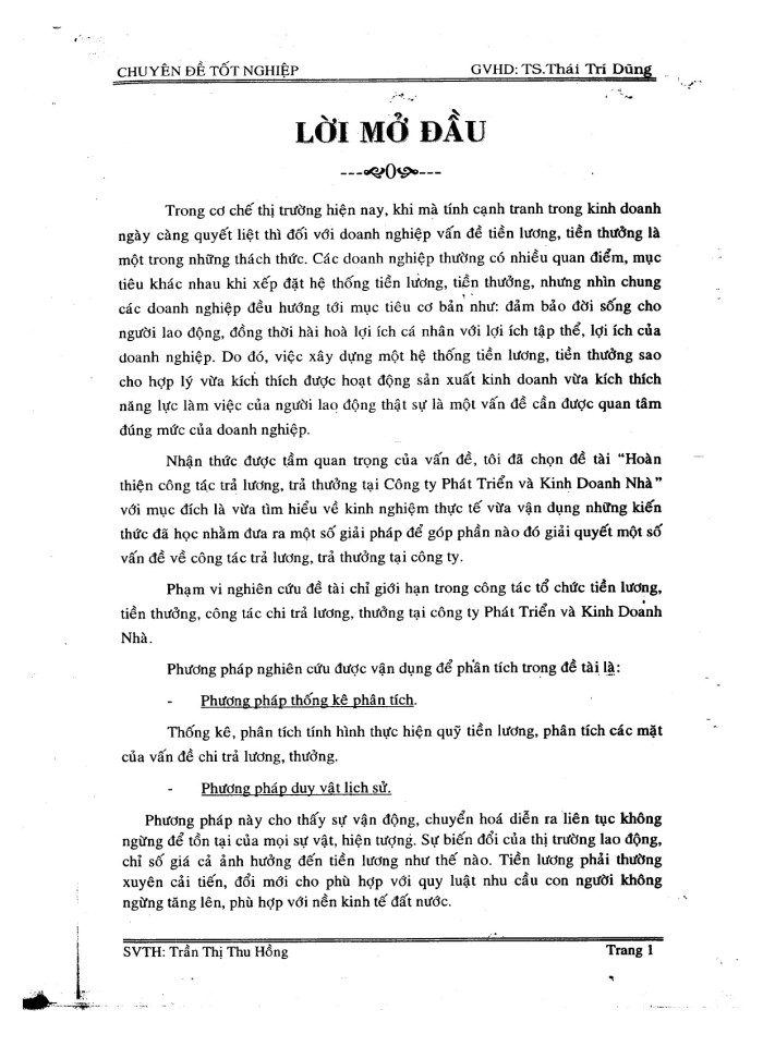 image for page Hoàn thiện công tác trả lương - thưởng tại công ty phát triển và kinh doanh nhà