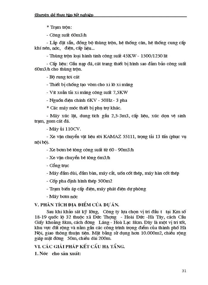 image for page Phân tích dự án đầu tư xây dựng tổ hợp sản xuất bê tông thương phẩm và bê tông đúc sẵn của Công ty vật liệu xây dựng và xây lắp thương mại - Bộ thương mại