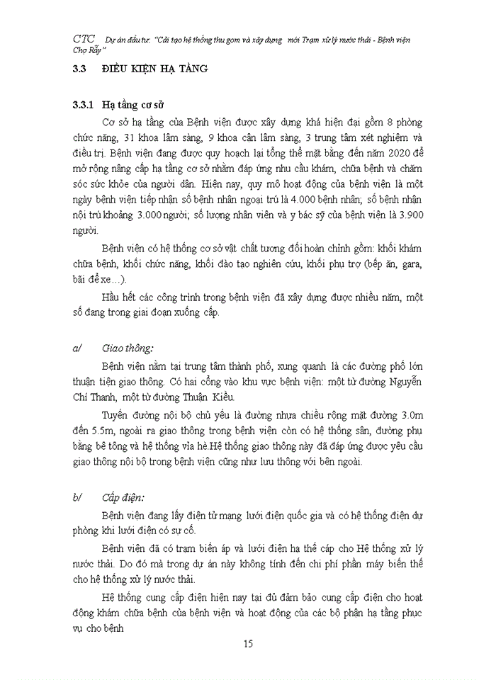 image for page Cải tạo hệ thống thu gom và xây dựng   mới Trạm xử lý nước thải - Bệnh viện Chợ Rẫy