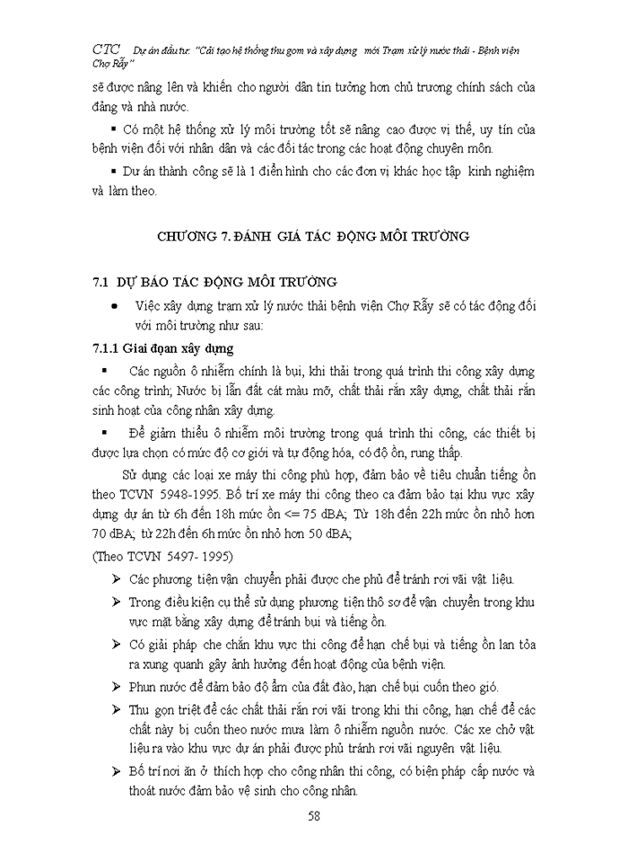 image for page Cải tạo hệ thống thu gom và xây dựng   mới Trạm xử lý nước thải - Bệnh viện Chợ Rẫy