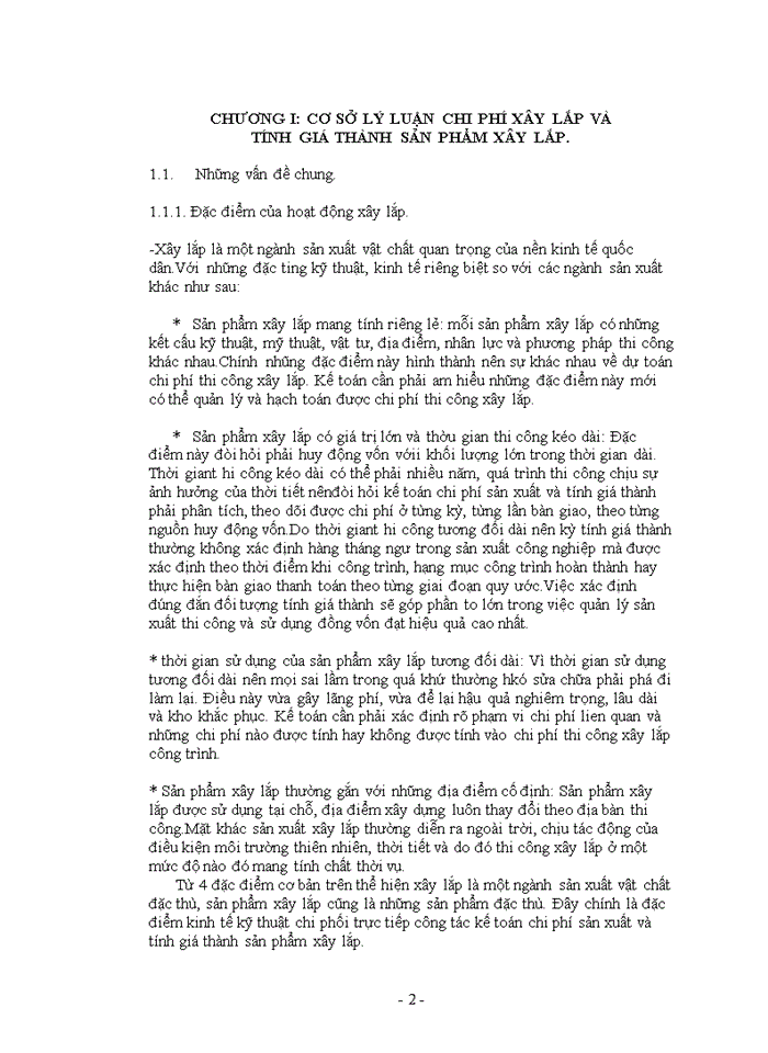 image for page Kế toán chi phí xây lắp và tính giá thành sản phẩm xây lắp tại công ty cổ phần xây lắp Cửu Long