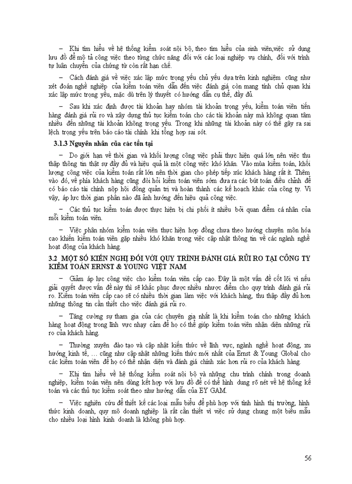image for page Quy trình đánh giá rủi ro trong giai đoạn chuẩn bị kiểm toán tại công ty kiểm toán Ernst & Young Việt Nam