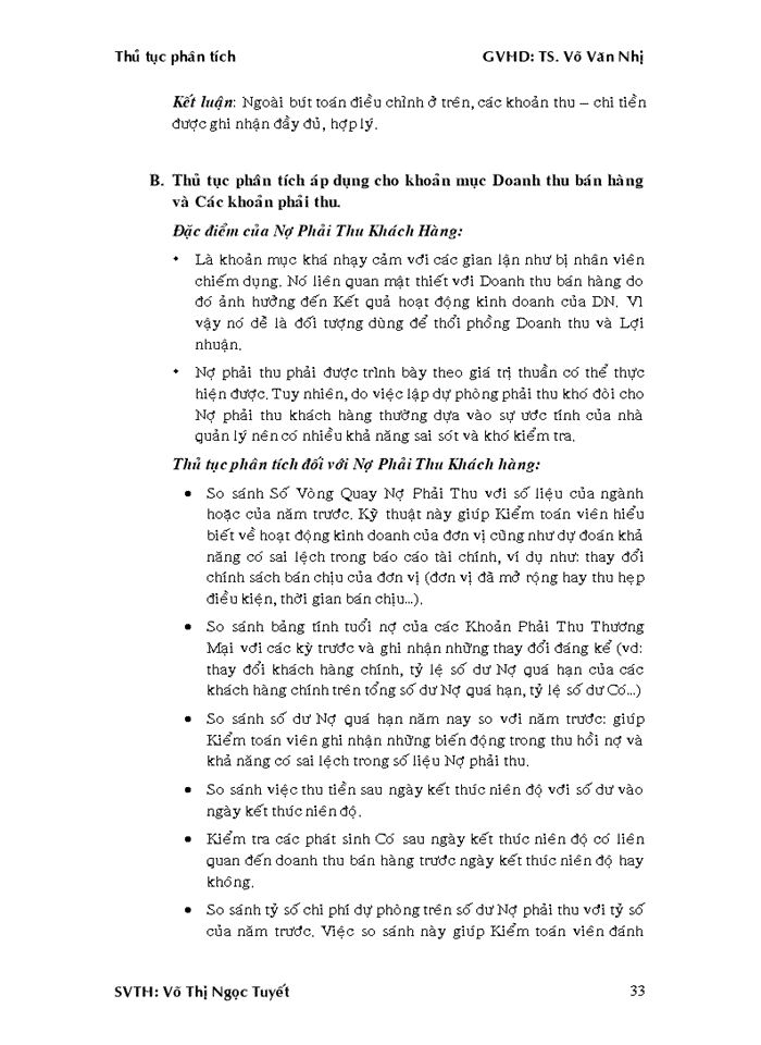 image for page Việc áp dụng thủ tục phân tích trong kiểm toán báo cáo tài chính tại công ty cổ phần kiểm toán và tư vấn tài chính kế toán (AFC)