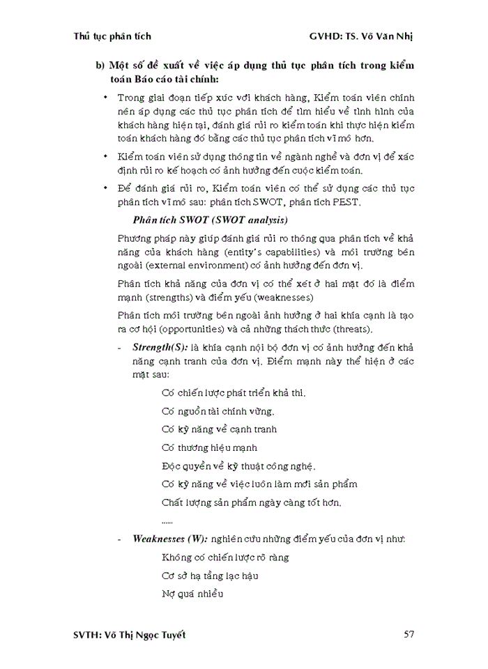 image for page Việc áp dụng thủ tục phân tích trong kiểm toán báo cáo tài chính tại công ty cổ phần kiểm toán và tư vấn tài chính kế toán (AFC)